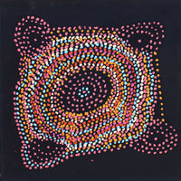 Aboriginal Artwork by Jeani Napangardi Lewis, Mina Mina Jukurrpa - Ngalyipi, 46x46cm