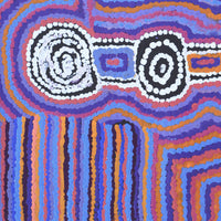 Aboriginal Artwork by Jeani Napangardi Lewis, Mina Mina Jukurrpa - Ngalyipi, 46x46cm