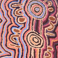 Aboriginal Artwork by Jeani Napangardi Lewis, Mina Mina Jukurrpa - Ngalyipi, 107x30cm