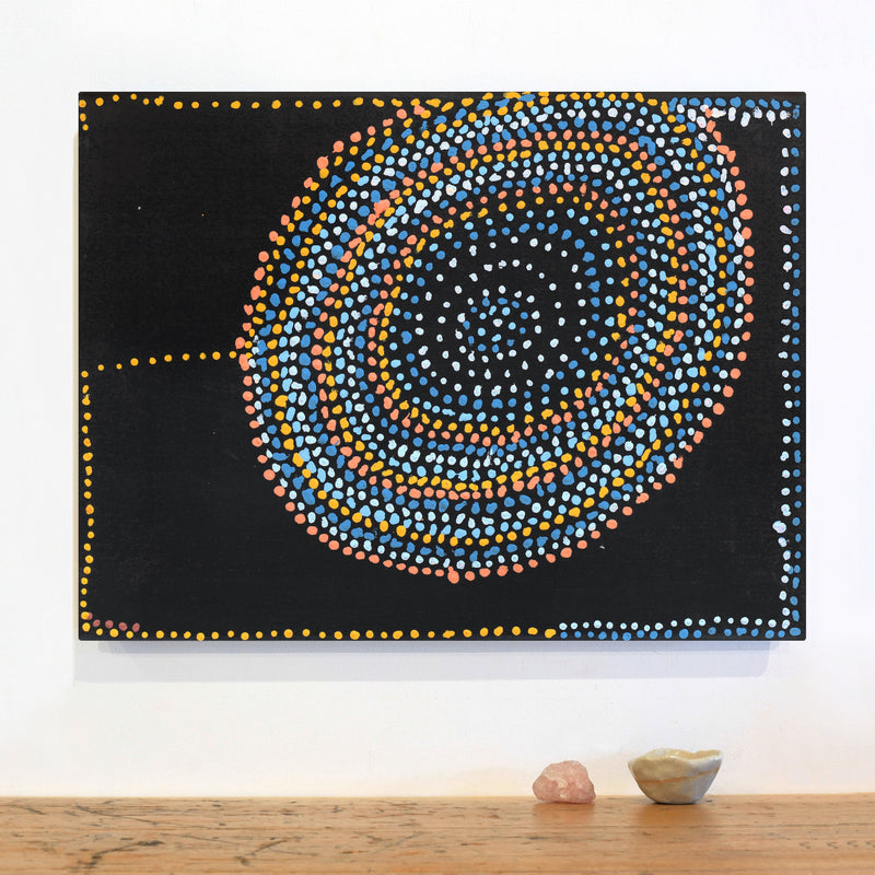 Aboriginal Artwork by Jeani Napangardi Lewis, Mina Mina Jukurrpa - Ngalyipi, 61x46cm