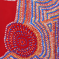 Aboriginal Artwork by Jeani Napangardi Lewis, Mina Mina Jukurrpa - Ngalyipi, 91x46cm