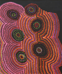 Aboriginal Artwork by Jeani Napangardi Lewis, Mina Mina Jukurrpa - Ngalyipi, 91x76cm