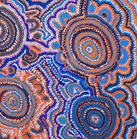 Aboriginal Artwork by Jeani Napangardi Lewis, Mina Mina Jukurrpa - Ngalyipi, 91x91cm