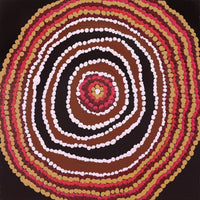 Aboriginal Art by Jeani Napangardi Lewis, Mina Mina Jukurrpa, 30x30cm - ART ARK®