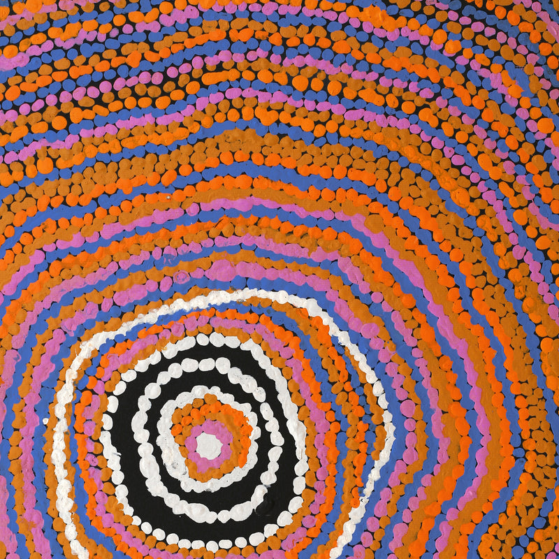 Aboriginal Artwork by Jeani Napangardi Lewis, Mina Mina Dreaming, 50x40cm