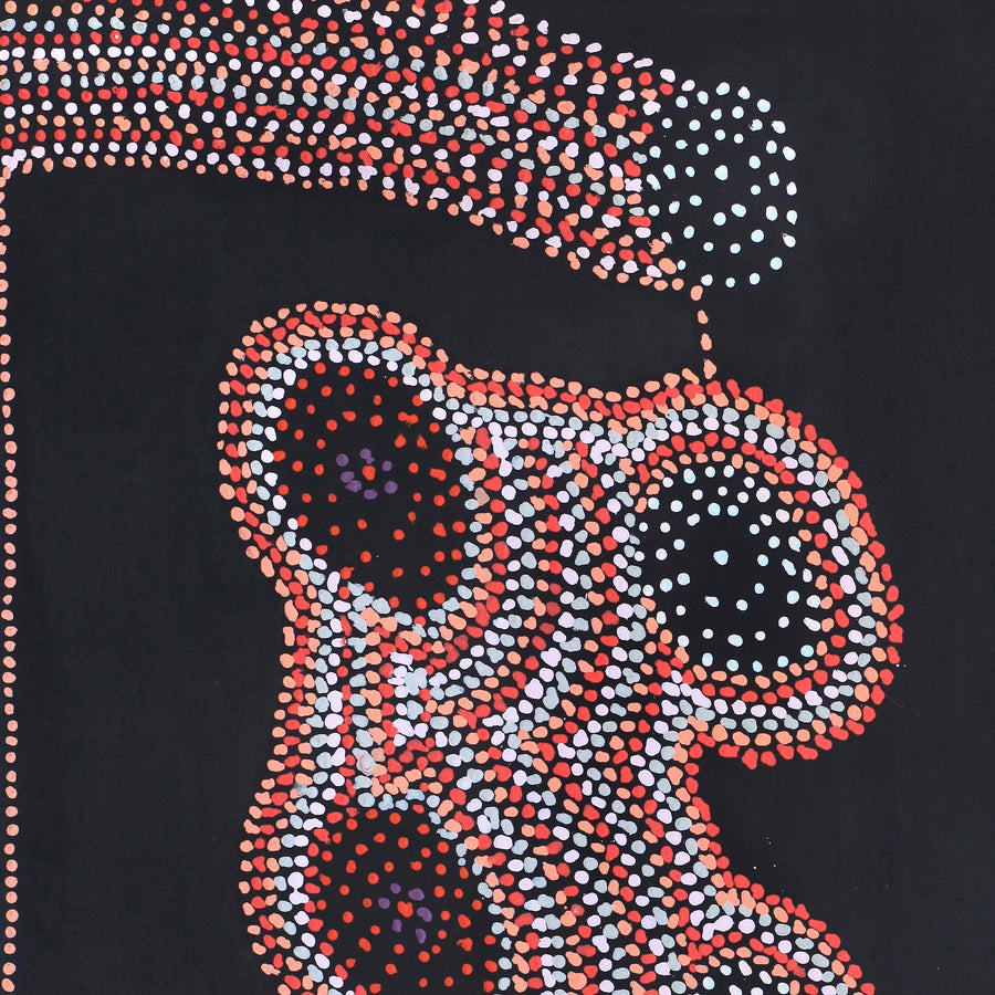 Aboriginal Artwork by Jeani Napangardi Lewis, Mina Mina Jukurrpa - Ngalyipi, 122x61cm