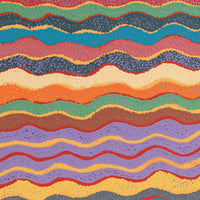 Aboriginal Artwork by Jeannie Wareenie Ross, Ngapa Tjukurrpa - Water Dreaming, 91x40cm