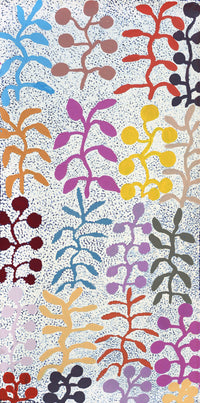 Aboriginal Artwork by Jeannie Wareenie Ross, Bush medicine, 60x30cm