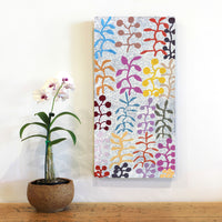 Aboriginal Artwork by Jeannie Wareenie Ross, Bush medicine, 60x30cm