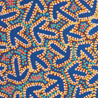 Aboriginal Artwork by Jeffrey Jangala Gallagher, Yankirri Jukurrpa (Emu Dreaming) - Ngarlikurlangu, 107x107cm