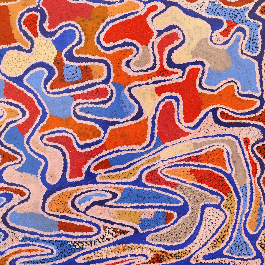 Aboriginal Artwork by Jennifer Mintaya Connelly Ward, Minyma Kutjara, 101x61cm