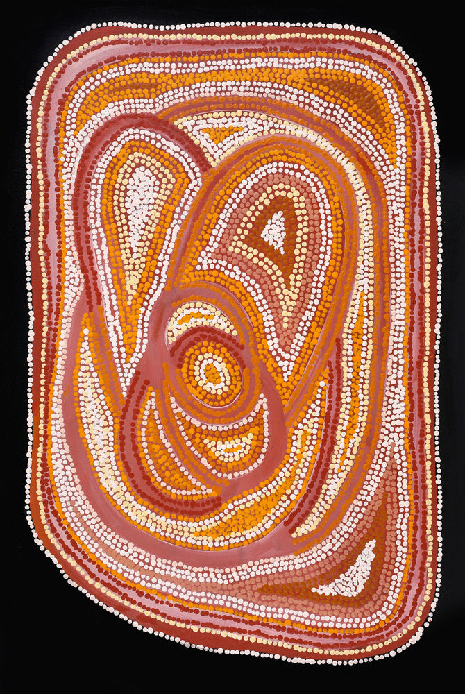 Aboriginal Artwork by Jennifer Mintaya Connelly Ward, Kungkarangkalpa (Seven Sisters Story), 91x61cm
