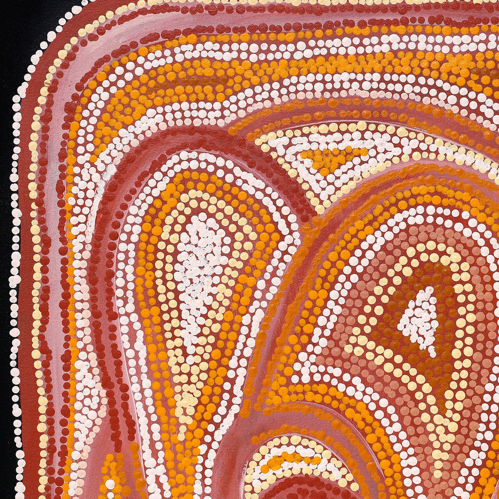 Aboriginal Artwork by Jennifer Mintaya Connelly Ward, Kungkarangkalpa (Seven Sisters Story), 91x61cm