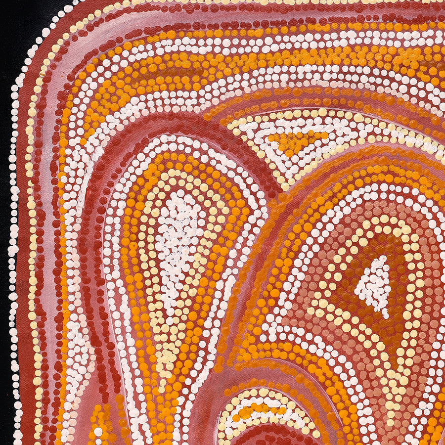Aboriginal Artwork by Jennifer Mintaya Connelly Ward, Kungkarangkalpa (Seven Sisters Story), 91x61cm