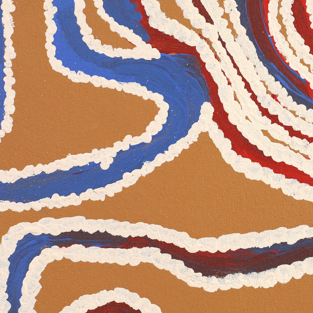 Aboriginal Artwork by Jennifer Mintaya Connelly Ward, Minyma Kutjara, 91x91cm