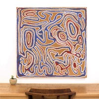 Aboriginal Artwork by Jennifer Mintaya Connelly Ward, Minyma Kutjara, 91x91cm