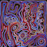 Aboriginal Artwork by Jennifer Mintaya Connelly Ward, Minyma Kutjara, 91x91cm
