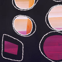 Aboriginal Artwork by Jennifer Mintaya Connelly Ward, Kungkarangkalpa (Seven Sisters Story), 91x61cm
