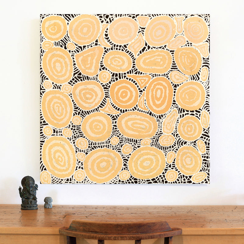 Aboriginal Artwork by Jennifer Forbes, Tjukula Tjuta, 91x91cm