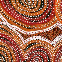Aboriginal Artwork by Jennifer Forbes, Kungkarangkalpa (Seven Sisters Story), 71x46cm