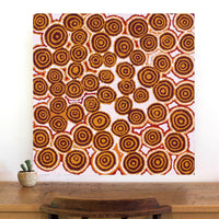 Aboriginal Artwork by Jennifer Forbes, Kungkarangkalpa (Seven Sisters Story), 76x76cm