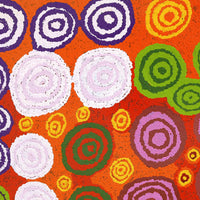 Aboriginal Artwork by Jennifer Forbes, Kungkarangkalpa (Seven Sisters Story), 91x91cm