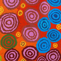 Aboriginal Artwork by Jennifer Forbes, Kungkarangkalpa (Seven Sisters Story), 91x91cm