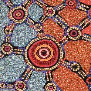 Aboriginal Artwork by Jennifer Napaljarri Lewis, Lukarrara Jukurrpa, 122x91cm - ART ARK®
