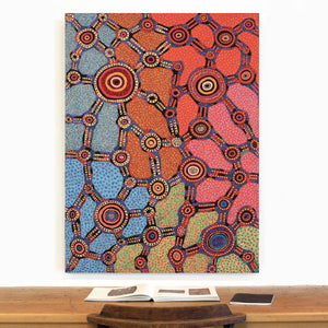 Aboriginal Artwork by Jennifer Napaljarri Lewis, Lukarrara Jukurrpa, 122x91cm - ART ARK®