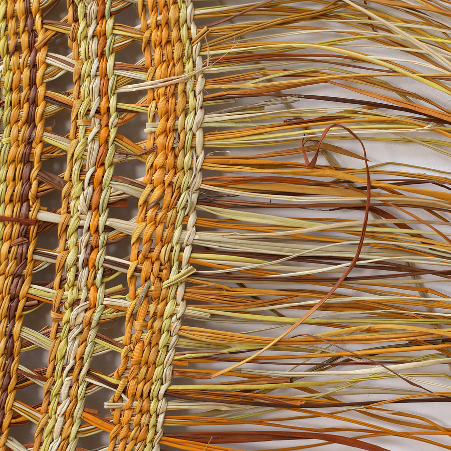 Aboriginal Artwork by Jennifer Prudence, Woven Mat, 210cm