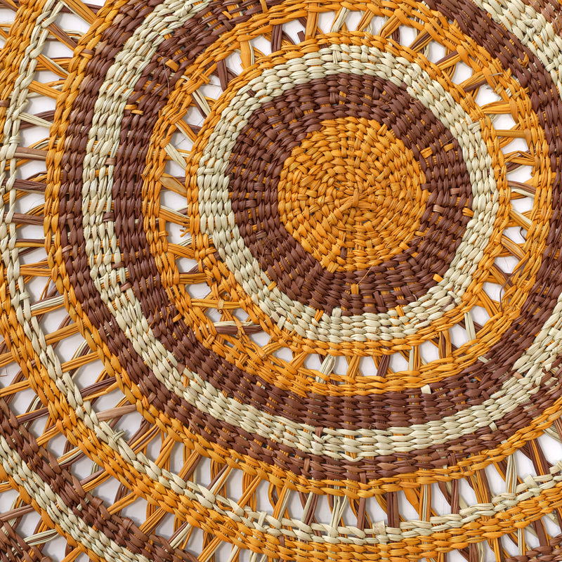 Aboriginal Artwork by Jennifer Prudence, Woven Mat, 210cm