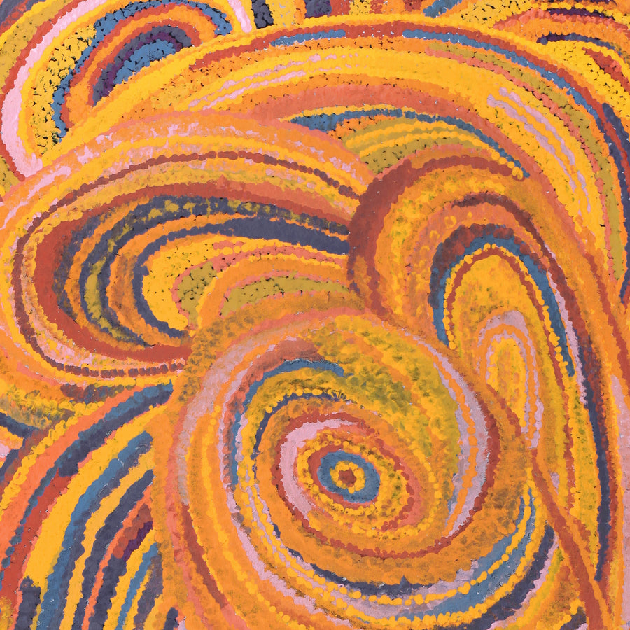 Aboriginal Artwork by Jennifer Mintaya Connelly Ward, Kungkarangkalpa (Seven Sisters Story), 122x60cm
