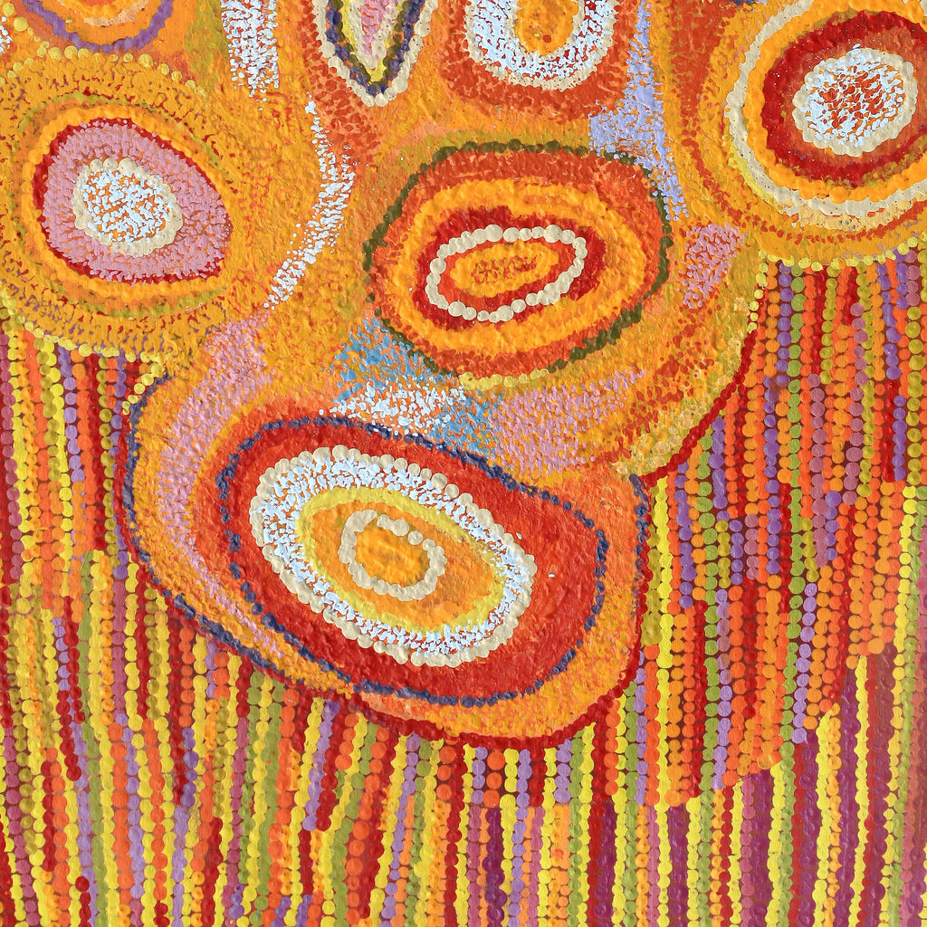 Aboriginal Art by Jennifer Mintaya Connelly Ward, Kungkarangkalpa (Seven Sisters Story), 122x61cm - ART ARK®