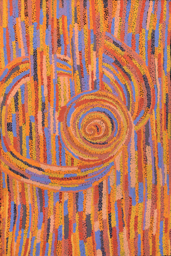 Aboriginal Artwork by Jennifer Mintaya Connelly Ward, Kungkarangkalpa (Seven Sisters Story), 91x61cm