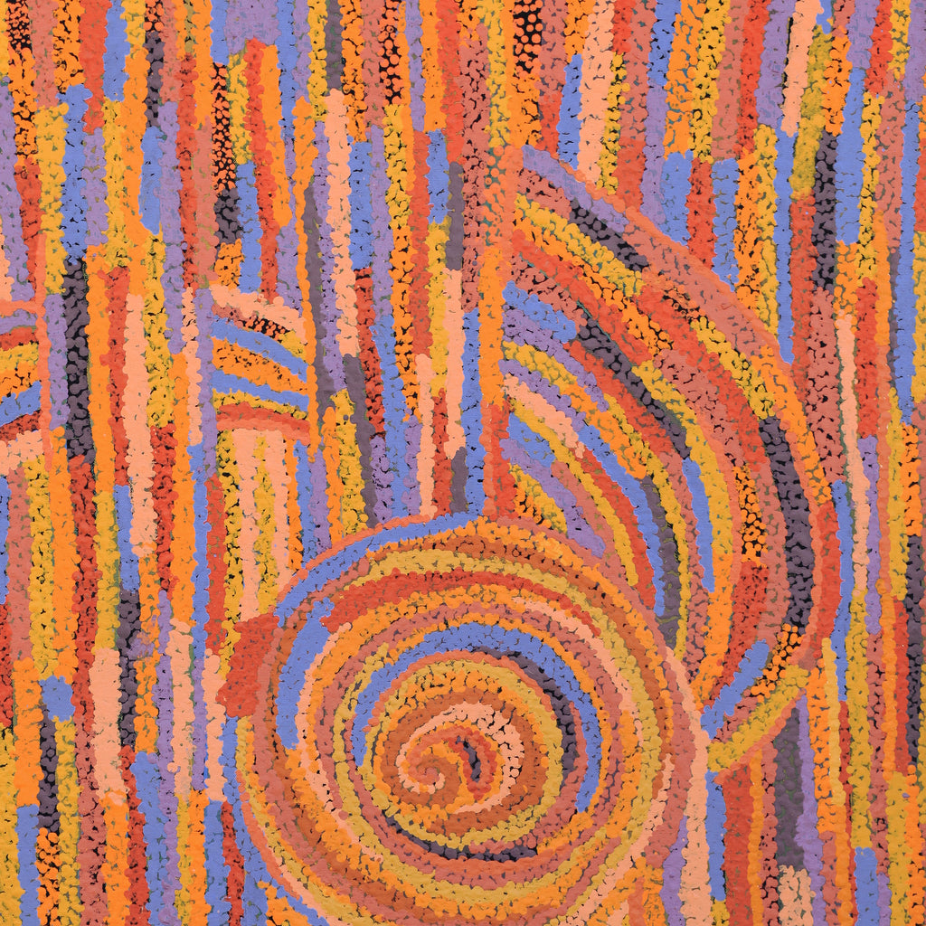 Aboriginal Artwork by Jennifer Mintaya Connelly Ward, Kungkarangkalpa (Seven Sisters Story), 91x61cm