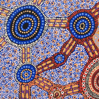 Aboriginal Artwork by Jennifer Napaljarri Lewis, Lukarrara Jukurrpa, 122x61cm
