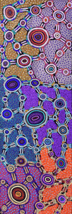 Aboriginal Artwork by Jennifer Napaljarri Lewis, Lukarrara Jukurrpa, 182x61cm - ART ARK®