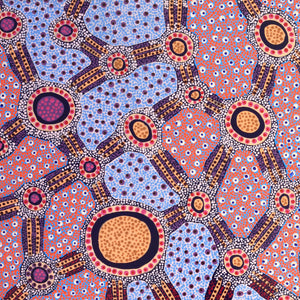 Aboriginal Artwork by Jennifer Napaljarri Lewis, Lukarrara Jukurrpa, 107x61cm - ART ARK®