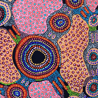 Aboriginal Artwork by Jennifer Napaljarri Lewis, Lukarrara Jukurrpa, 61x46cm