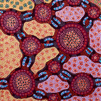 Aboriginal Artwork by Jennifer Napaljarri Lewis, Lukarrara Jukurrpa, 91x46cm