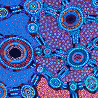 Aboriginal Artwork by Jennifer Napaljarri Lewis, Lukarrara Jukurrpa, 91x61cm