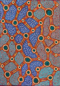 Aboriginal Artwork by Jennifer Napaljarri Lewis, Lukarrara Jukurrpa, 107x76cm