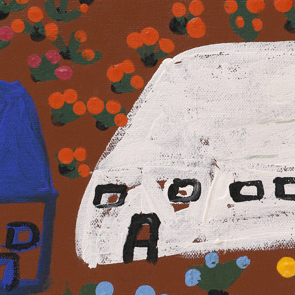 Aboriginal Artwork by Jennifer Forbes, Bush trip to my homelands, 91x61cm