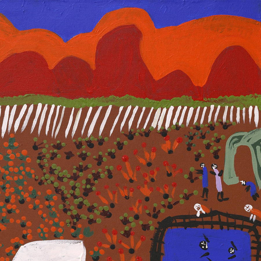 Aboriginal Artwork by Jennifer Forbes, Bush trip to my homelands, 91x61cm