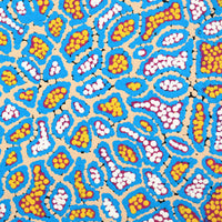 Aboriginal Artwork by Jerusha Nungarrayi Morris, Lukarrara Jukurrpa (Desert Fringe-rush Seed Dreaming), 30x30cm