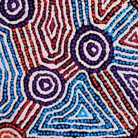 Aboriginal Artwork by Jerusha Nungarrayi Morris, Lukarrara Jukurrpa, 61x61cm