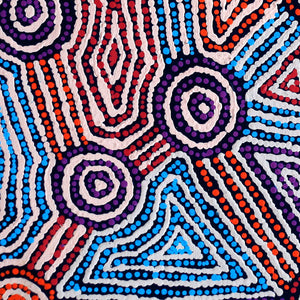 Aboriginal Art by Jerusha Nungarrayi Morris, Lukarrara Jukurrpa, 61x61cm - ART ARK®