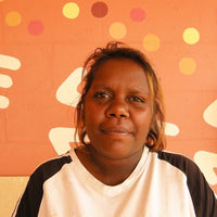 Aboriginal Artwork by Jessica Napanangka Lewis, Mina Mina Jukurrpa, 61x61cm