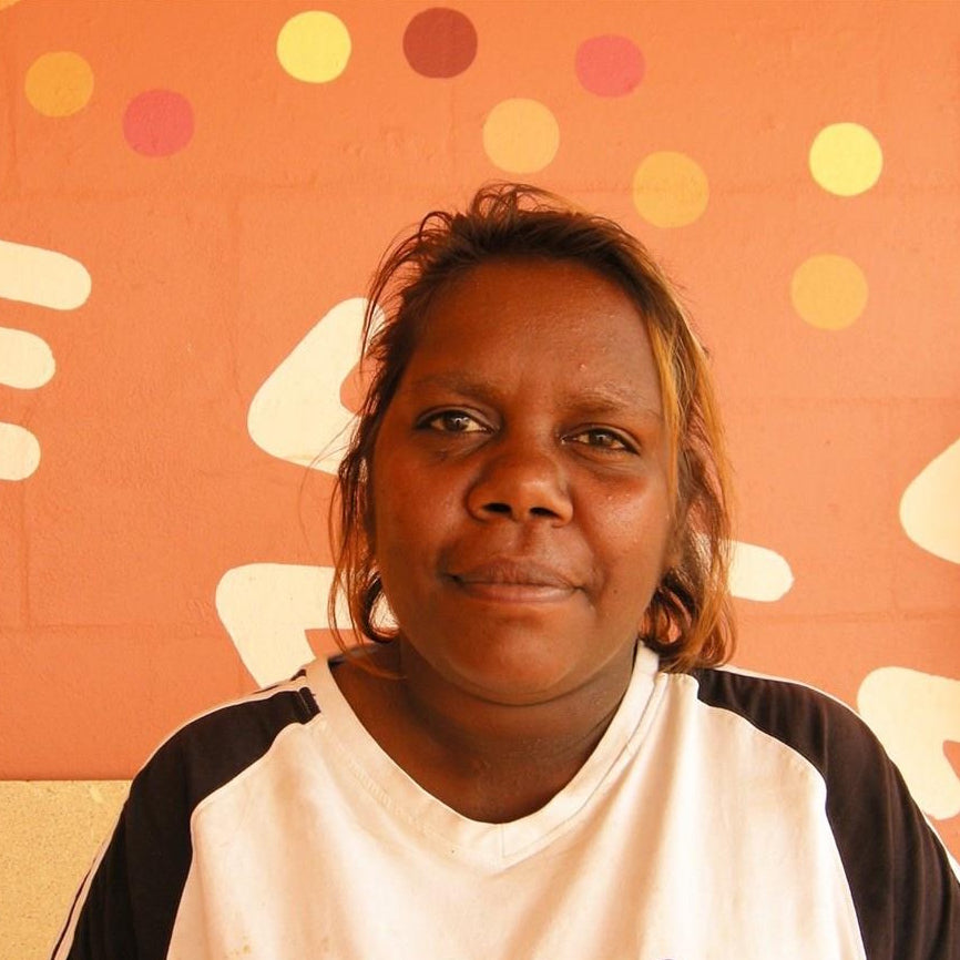Aboriginal Artwork by Jessica Napanangka Lewis, Mina Mina Jukurrpa, 61x61cm