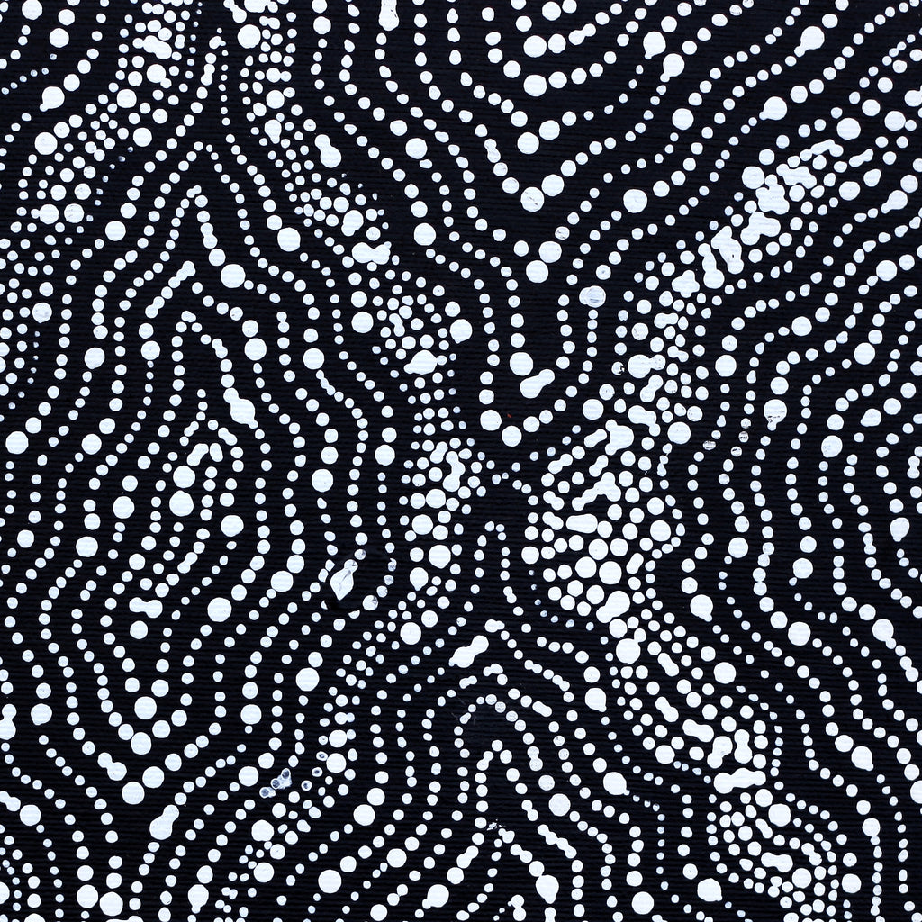 Aboriginal Artwork by Jessica Napanangka Lewis, Mina Mina Jukurrpa, 30x30cm